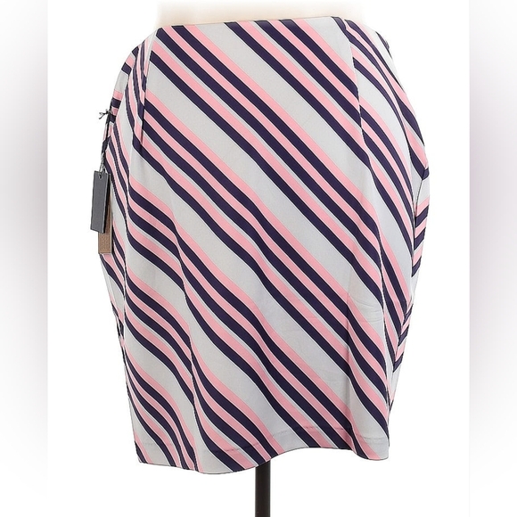 Marée Pour Toi Pink Striped Pencil Skirt | Size 22 - Picture 3 of 5